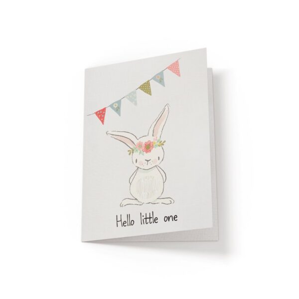 6.25x9.25-Hello-little-one-rabbit-2-white_f673943a-bf5e-4da4-bfe1-5ad26fbc806f Hello Little One - Greeting Card - Netties Expressions Cards