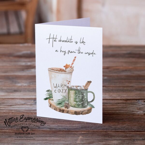 Hot Chocolate - Greeting Card - Netties Expressions
