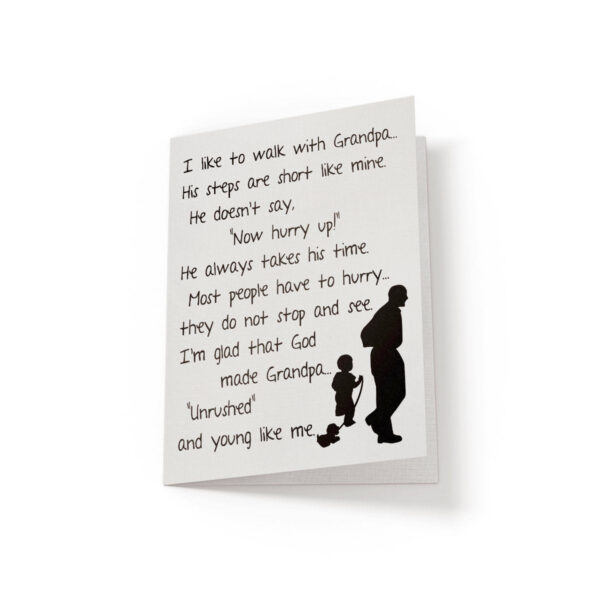 6.25x9.25-I-like-to-walk-with-Grandpa-white_15e9ef12-370e-4d24-8b89-2eb7b2df3802 I like to walk with Grandpa - Greeting Card - Netties Expressions Cards