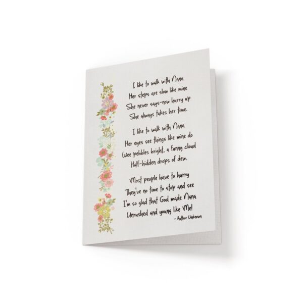 6.25x9.25-I-like-to-walk-with-Nana-white_4a9a50d2-4e14-4918-8b51-59050a04d363 I like to walk with Grandma - Greeting Card - Netties Expressions Cards