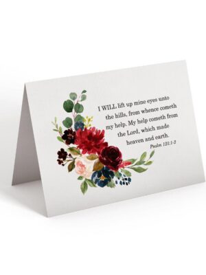 6.25x9.25-I-will-lift-up-mine-eyes-front I Will Lift Up Mine Eyes - Greeting Card - Netties Expressions Cards