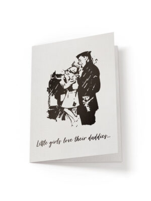 6.25x9.25-Little-girls-love-their-daddies-white_46893e11-8814-417e-9519-e1bb2a8742dc Little girls love their daddies - Greeting Card - Netties Expressions Cards