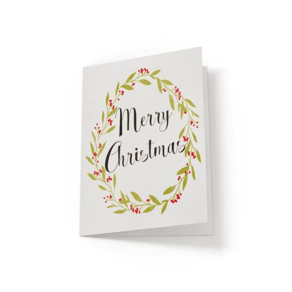 6.25x9.25-Merry-Christmas-wreath-1-white_d36d3235-5ea4-4894-af32-3f424d006300 Merry Christmas - Greeting Card - Netties Expressions