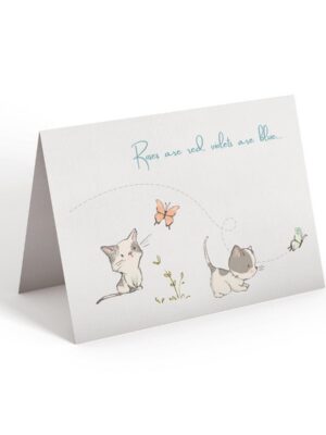 6.25x9.25-Roses-are-red-violets-are-blue-best-friends-forever-front-white Roses are red - Greeting Card - Netties Expressions Cards