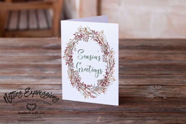 6.25x9.25-Season_s-Greetings-wreath-2_e50f7373-b073-4832-98d2-bfe0836cd8e5 Season's Greetings - Greeting Card - Netties Expressions