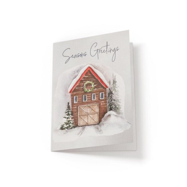 Seasons Greetings Barn - Greeting Card - Netties Expressions