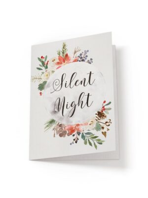 6.25x9.25-Silent-Night-wreath-1-white_2bde68e9-8592-48de-8e51-dd0807ca4de9 Silent Night - Greeting Card - Netties Expressions