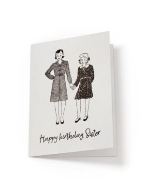 6.25x9.25-Sisters-are-special-friends-white_6b44c86e-8dd1-4e0d-b964-4e2d2d572f22 Happy Birthday, Sister - Greeting Card - Netties Expressions Cards