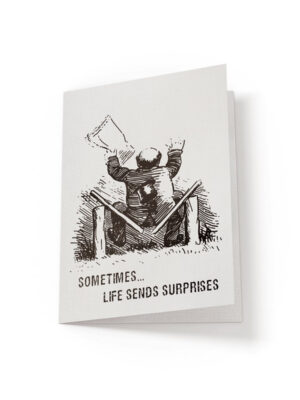 6.25x9.25-Sometimes-life-sends-surprises-white_a5454f6c-2230-45d8-9080-88f6321e660f Sometimes life sends surprises - Greeting Card - Netties Expressions Cards