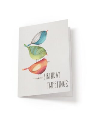 6.25x9.25-Stacked-Birds-Birthday-Tweetings-white_c3337ab1-d70c-4c2e-8335-9ba6df3d74e4 Birthday Tweetings - Greeting Card - Netties Expressions Cards