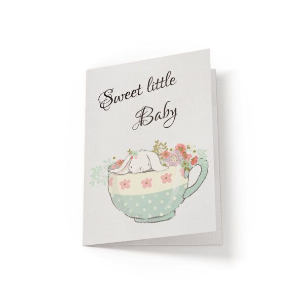 6.25x9.25-Sweet-little-baby-white_4707fc83-5613-4576-abb1-913be65bcd5a Sweet little baby - Greeting Card - Netties Expressions
