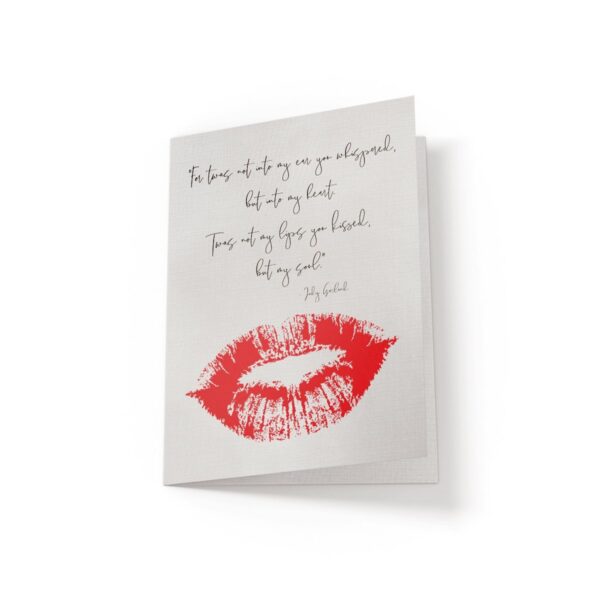 Twas not my lips - Greeting Card - Netties Expressions Cards