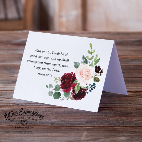 Wait on the Lord - Greeting Card - Netties Expressions Cards