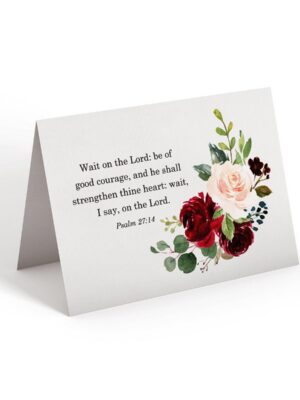 6.25x9.25-Wait-on-the-Lord-front Wait on the Lord - Greeting Card - Netties Expressions Cards