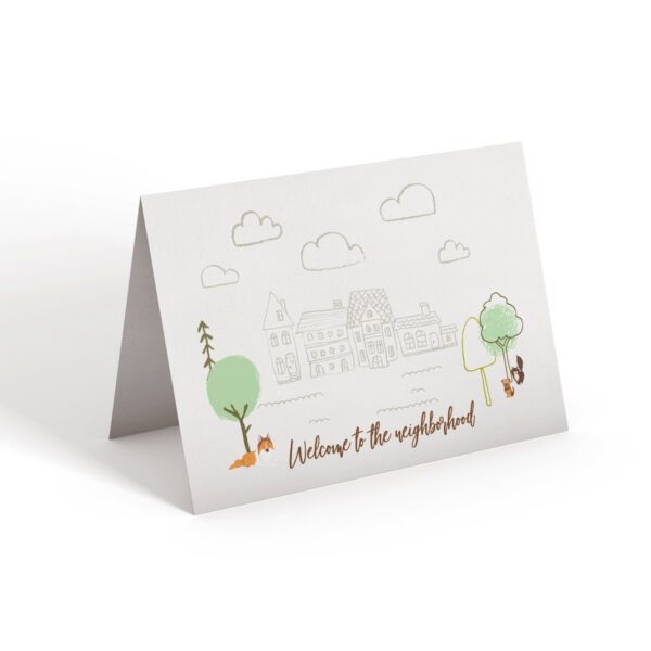 6.25x9.25-Welcome-to-the-neighborhood-white_0d1fc401-96c2-4b52-850e-b95956084df0 Welcome to the neighborhood - Greeting Card - Netties Expressions Cards