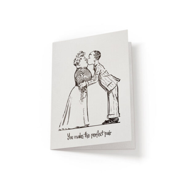 6.25x9.25-You-make-the-perfect-pair-white_5e21d313-2c38-4019-b08b-d687db217ef4 You make the perfect pair - Greeting Card - Netties Expressions Cards
