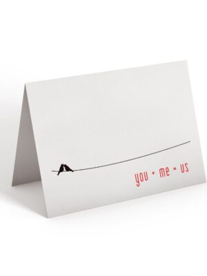 You + Me = Us - Greeting Card - Netties Expressions Cards