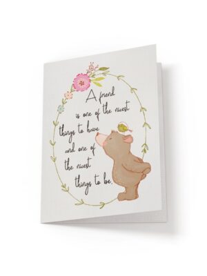 6.25x9.25A-friend-is-one-of-the-nicest-things-white_4e3bcbf4-1fc5-43fa-88c6-86430483a767 A friend is one of the nicest - Greeting Card - Netties Expressions Cards