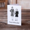 6.25x9.25_-_Sisters_are_special_friends Happy Birthday, Sister - Greeting Card - Netties Expressions Cards
