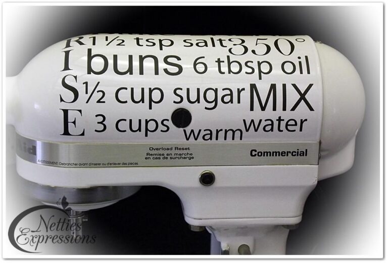 Creating Spectacular Vinyl for your KitchenAid Mixer - Netties Expressions