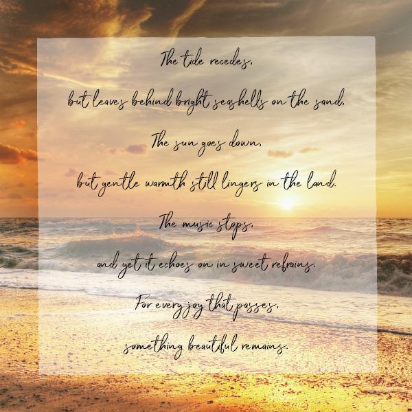 Inspirational Tuesday - The tide recedes - Netties Expressions
