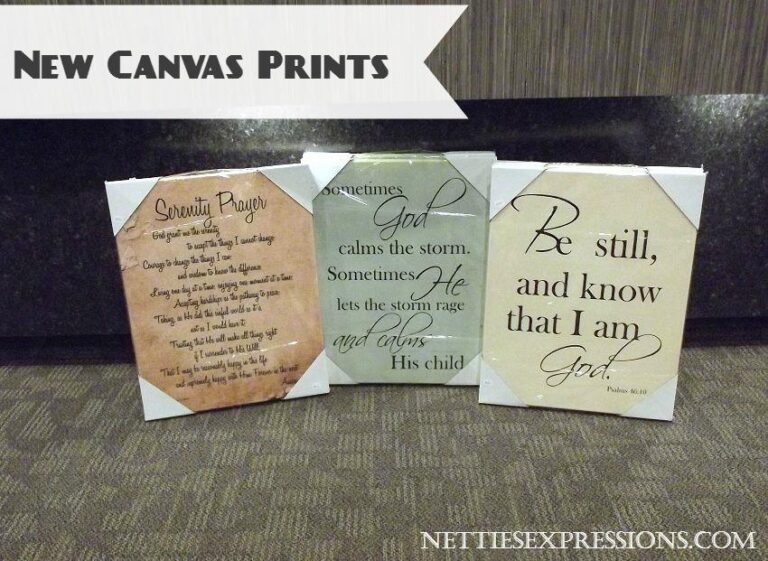 Canvas Prints 15% Off! - Netties Expressions