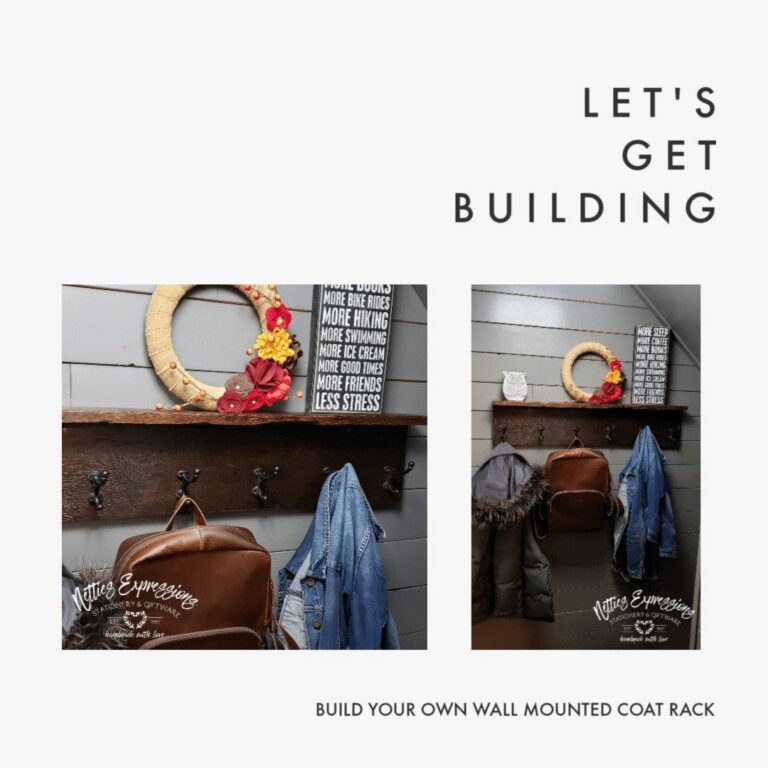 Build Your Own Wall Mounted Coat Rack - Netties Expressions