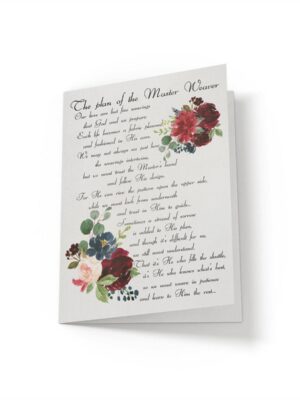 7x10.25-The-Plan-of-the-Master-Weaver-2021-front The Plan of the Master Weaver - Greeting Card - Netties Expressions Cards