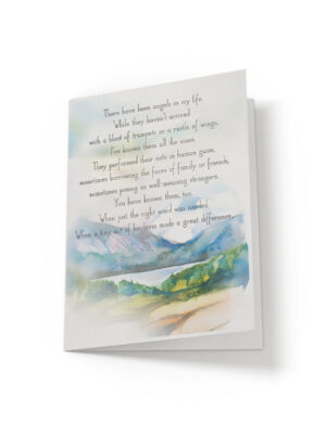 7x10.25-Therehavebeenangelsinmylife-2021-front There have been angels in my life - Greeting Card - Netties Expressions Cards