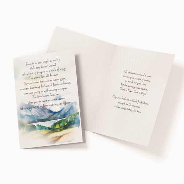 7x10.25-Therehavebeenangelsinmylife-2021-layout There have been angels in my life - Greeting Card - Netties Expressions Cards
