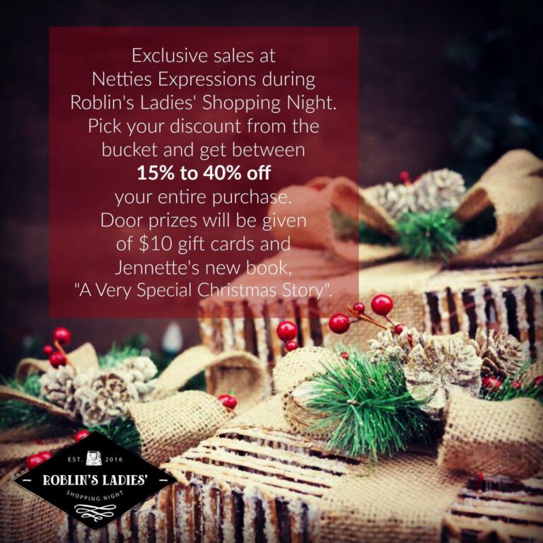 Roblin's Ladies' Shopping Night 2018 - Netties Expressions