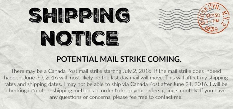 Shipping Interruption - Netties Expressions