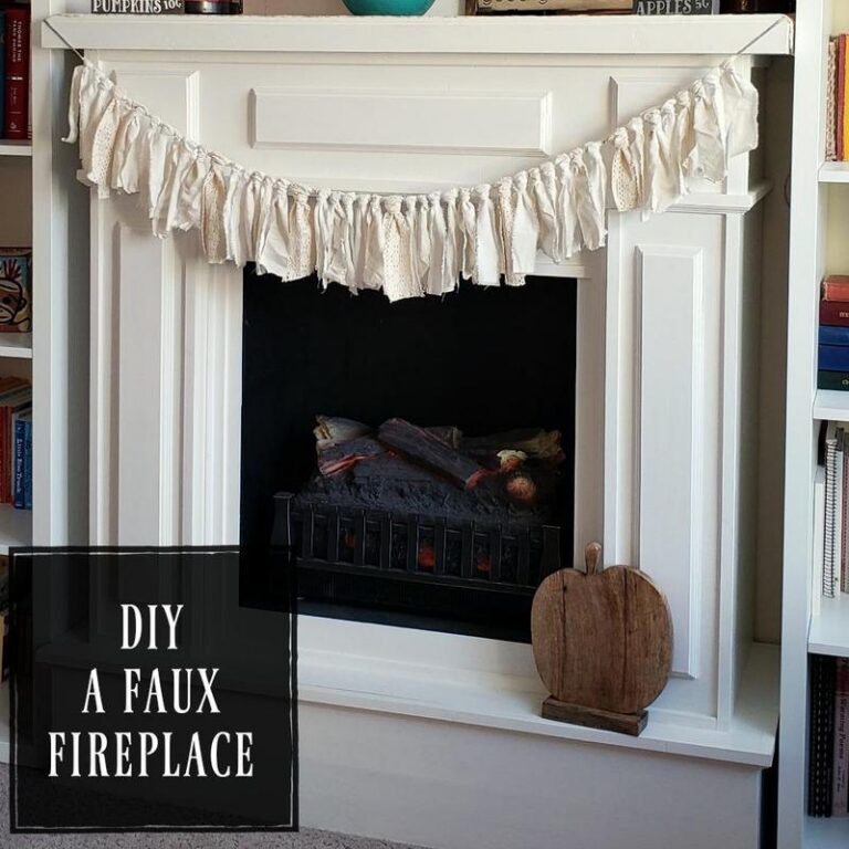 Building a Faux Fireplace - Netties Expressions