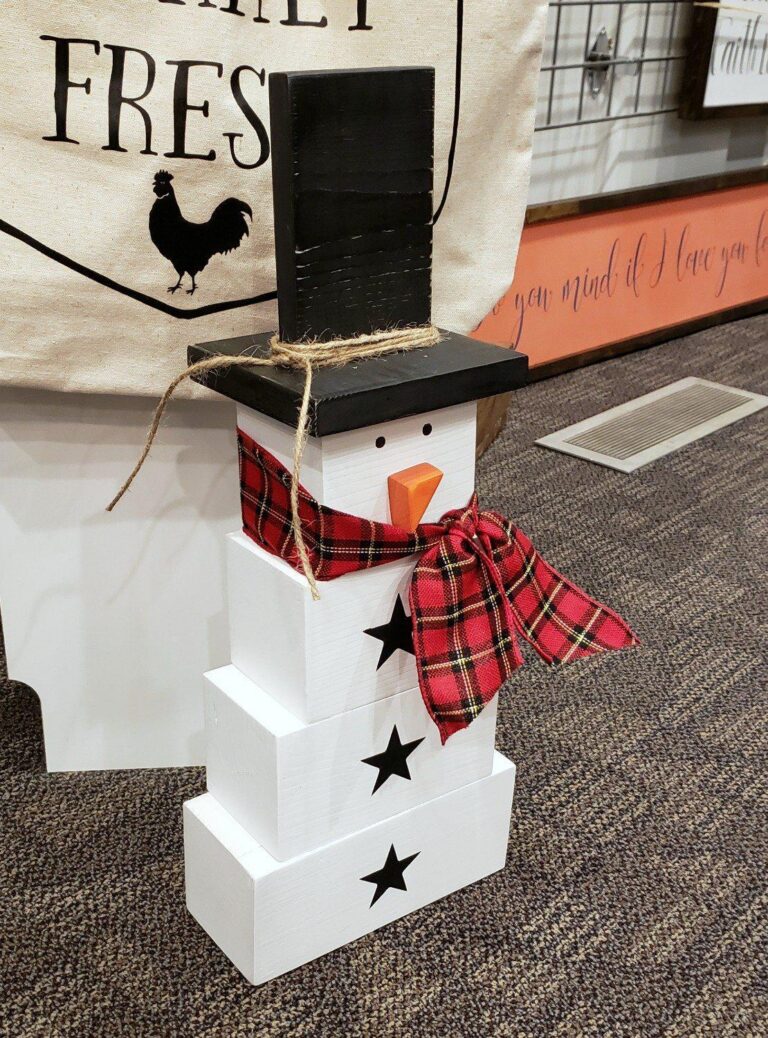 Large Rustic Wooden Snowmen are Back In Stock - Netties Expressions
