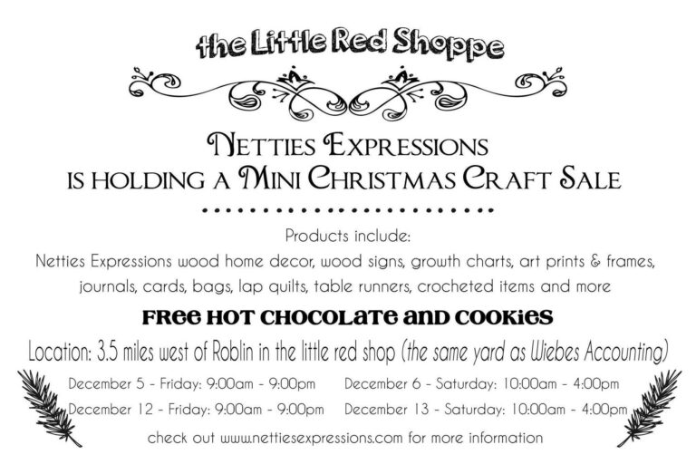 Mini Craft Show at the Little Red Shoppe! - Netties Expressions