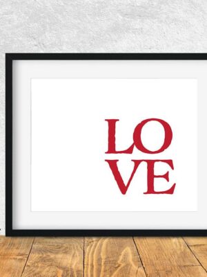 8x10-LOVE-Black-Frame LOVE - Art Print - Netties Expressions Prints