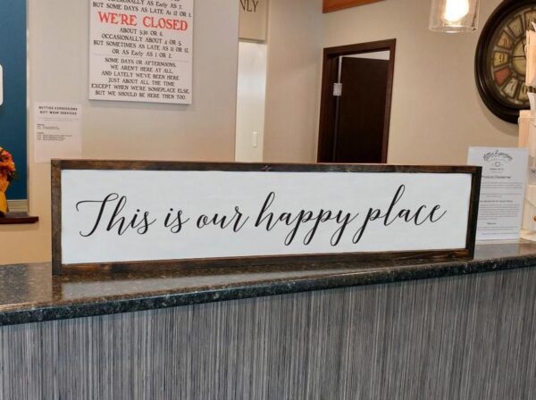 8x40_-_This_is_our_happy_place_5be2c255-1749-4395-a922-cd5f12125085 This is our happy place - Rustic Wood Sign - Netties Expressions