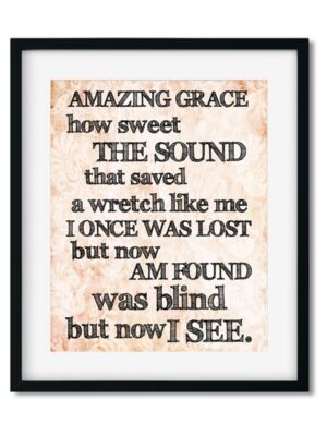 Amazing-Grace-8x10-Frame_368514e8-6285-49bf-b2a5-52450438c20c Amazing Grace - Religious Art Print - Netties Expressions Prints