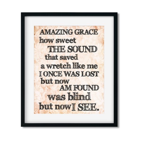 Amazing-Grace-8x10-Frame_368514e8-6285-49bf-b2a5-52450438c20c Amazing Grace - Religious Art Print - Netties Expressions Prints