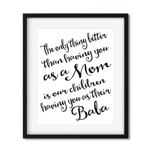 Baba-8x10-Frame_1f6993f9-543c-439b-a062-463fd54fe275 Baba - Art Print - Netties Expressions Prints