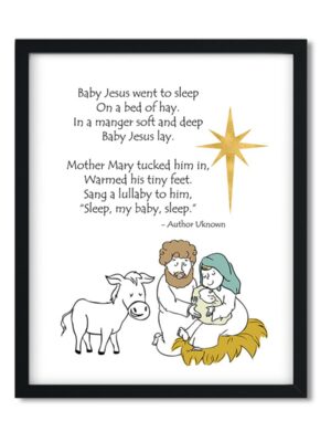 Baby-Jesus-went-to-sleep-8x10-Frame_1e892549-69b6-4d86-8125-101830613eb5 Baby Jesus Went to Sleep - Art Print - Netties Expressions Prints