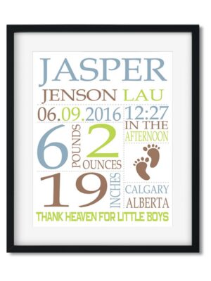 Baby-Stats-Style-A-Boy-Footprints-Lau-Baby-frame_d6f7b07c-41df-4fea-9c7f-6b978dadc8c2 Footprints - Baby Boy Stats - Art Print - Netties Expressions Prints