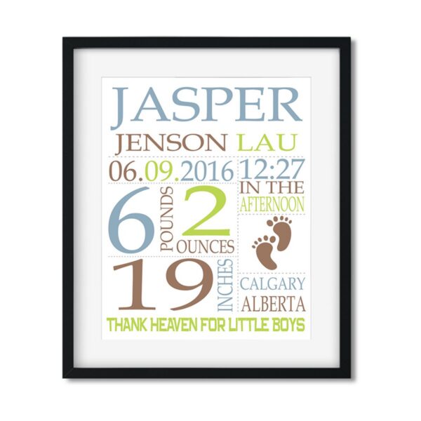Baby-Stats-Style-A-Boy-Footprints-Lau-Baby-frame_d6f7b07c-41df-4fea-9c7f-6b978dadc8c2 Footprints - Baby Boy Stats - Art Print - Netties Expressions Prints