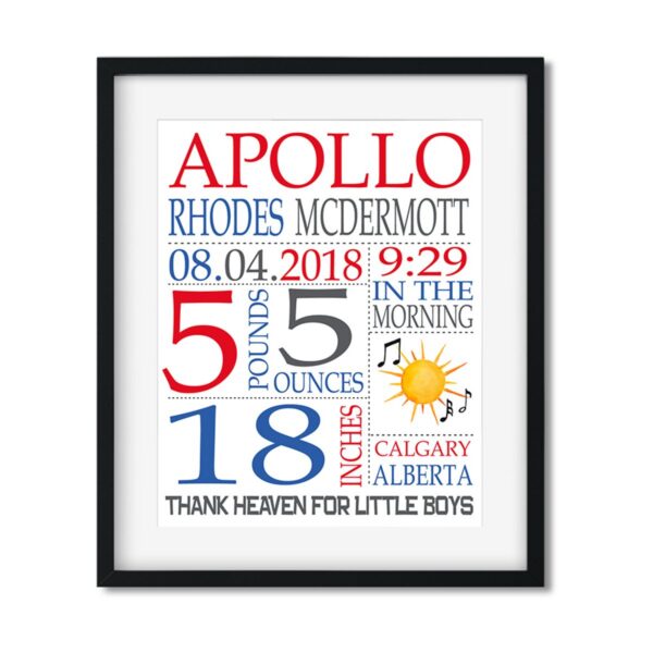 Baby-Stats-Style-C-Boy-Apollo-1-frame_4b091911-a790-4d6b-8a90-a41f63456c2d Bambi - Baby Boy Stats - Art Print - Netties Expressions Prints