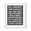 Be a superhero - Art Print - Netties Expressions Prints