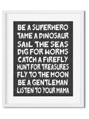 Be-a-superhero-8x10-Black-Frame_5dd6c568-6b11-4bc4-a99a-3eb853d95b76 Be a superhero - Art Print - Netties Expressions Prints