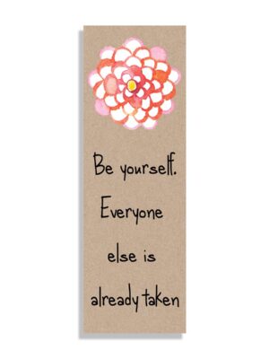 Be-yourself-white_f8eb903a-5fcd-4054-a9a8-2d250c6c670b Be yourself - Bookmark - Netties Expressions