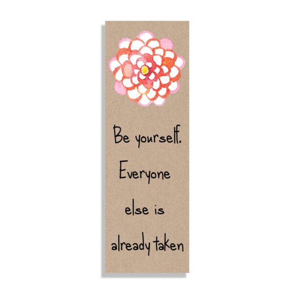 Be-yourself-white_f8eb903a-5fcd-4054-a9a8-2d250c6c670b Be yourself - Bookmark - Netties Expressions