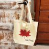 CanadaFlag-Roblin-1_946a37d3-d7ae-48b7-a335-1fb66c10bd4e Roblin, Manitoba Maple Leaf - Recycled Cotton Tote Bag - Netties Expressions