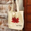 CanadaFlag-Roblin-2_0937482a-b2a2-4c88-8f60-06e8469136df Roblin, Manitoba Maple Leaf - Recycled Cotton Tote Bag - Netties Expressions